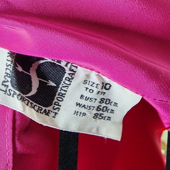 Sportscraft top fuschia pink long sleeve blouse size 10 - Picture 4 of 12